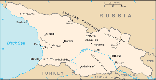 Georgia-CIA WFB Map